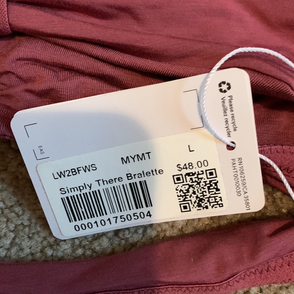 NWT Lululemon Simply There Bralette size Large - Picture 3 of 4